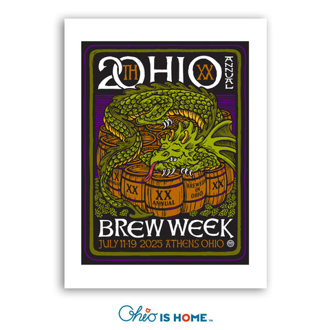 Ohio Brew Week 2025 Commemorative Poster - 18x24in