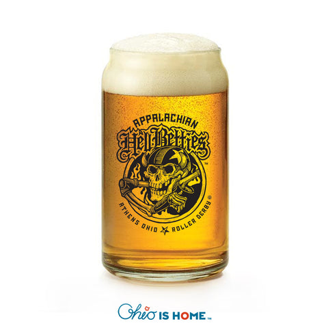 Athens Ohio Roller Derby Can Pint Glass