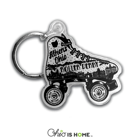 Athens Ohio Roller Derby Keychain