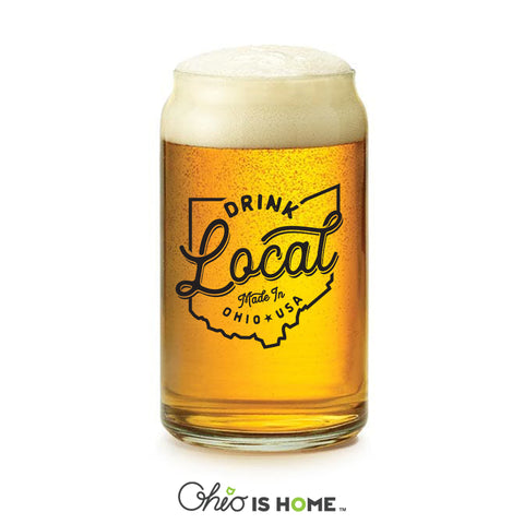 Drink Local Can Glass