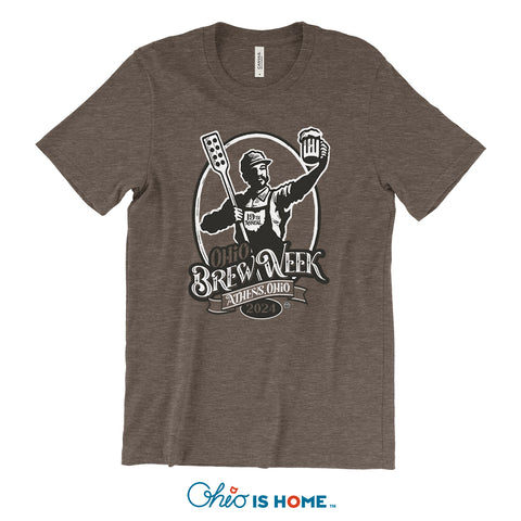 Ohio Brew Week 2024 T-shirt - Brown