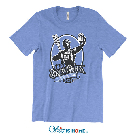 Ohio Brew Week 2024 T-shirt - Blue