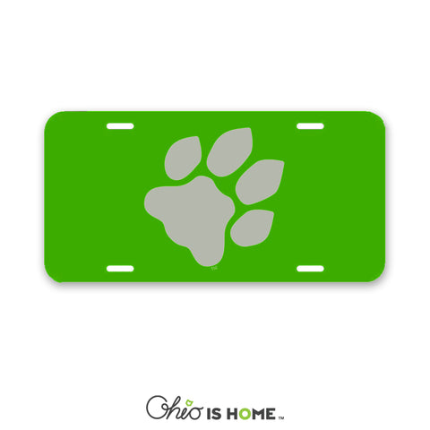 Ohio University Paw License Plate