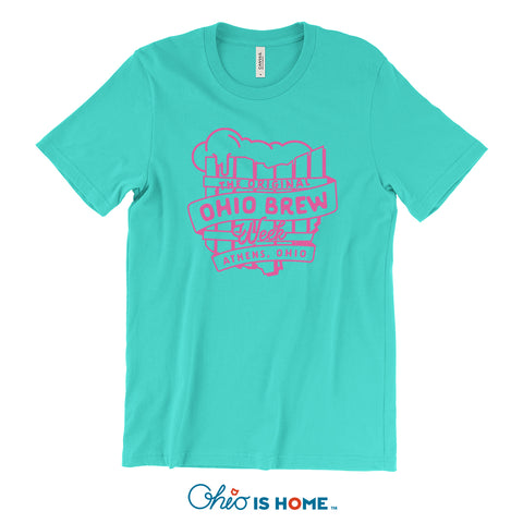 The Original Ohio Brew Week Tshirt - Teal