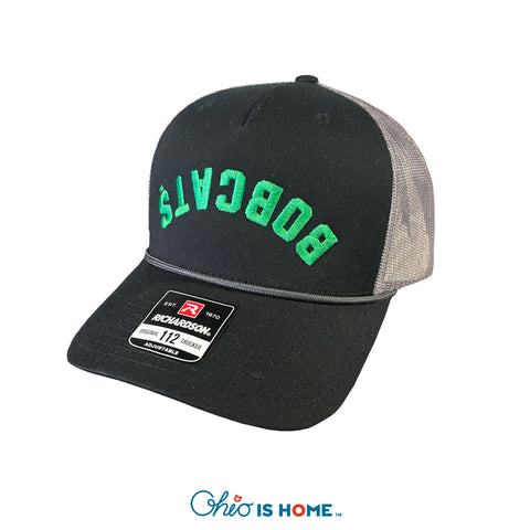 Upside Down Bobcat Trucker Hat w/ Rope