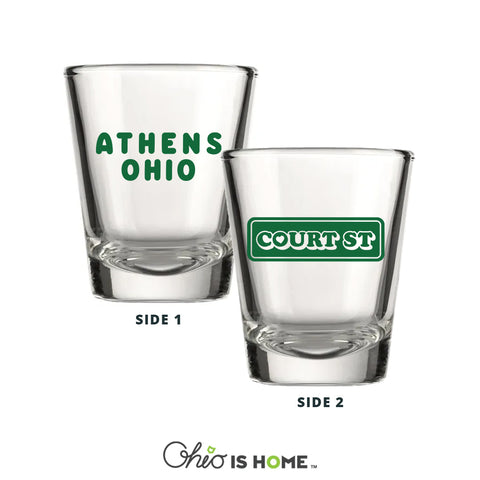 Court Street Athens Ohio Shot Glass