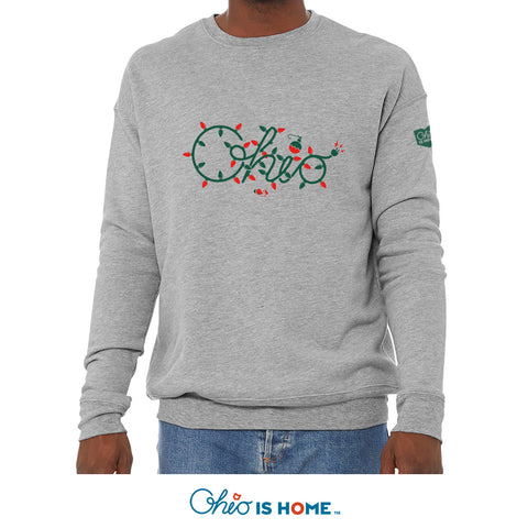 Ohio Christmas Lights Crew Sweatshirt