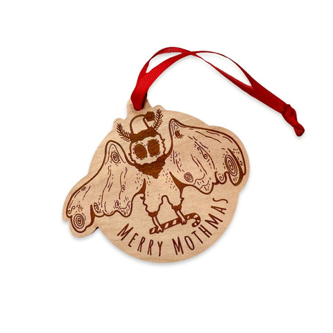 Merry Mothmas Mothman Ornament