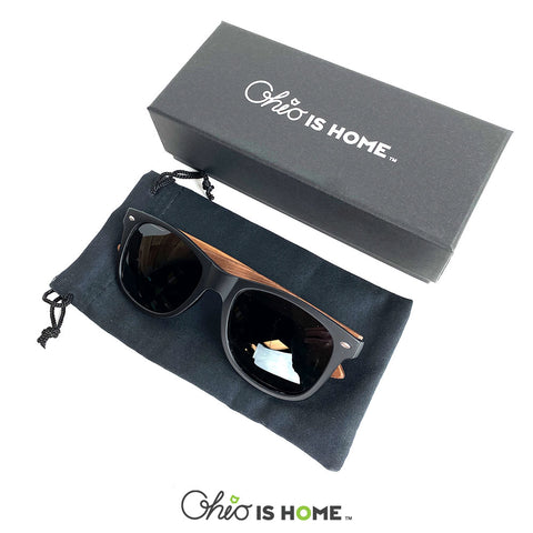 Athens Map Wood Sunglasses - Grey Lens