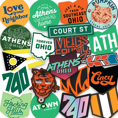 Cities of Ohio Stickers