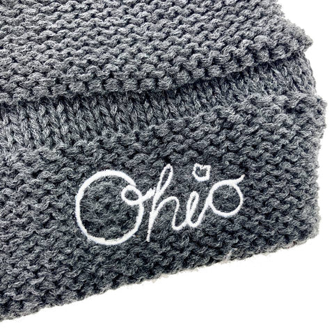 Cursive Ohio Slouch Beanie