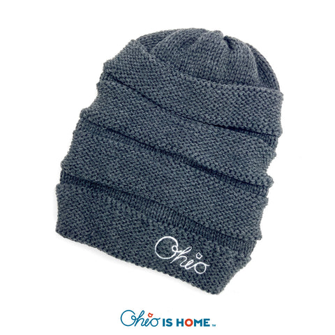 Cursive Ohio Slouch Beanie