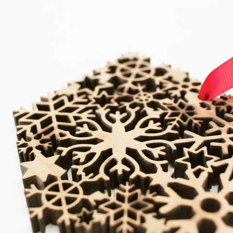 Ohio Snowflake Cutout Ornament