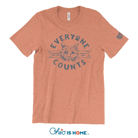 Everyone Counts with Pumpkin Tshirt - Orange