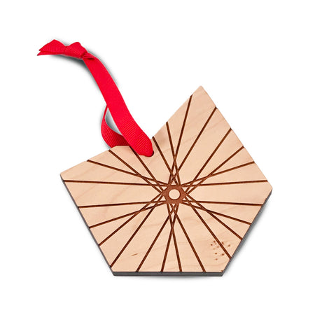 Bike Wheel Ohio Ornament