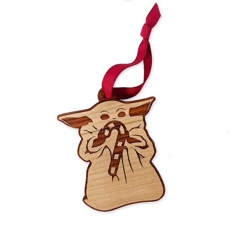 Baby and Candy Cane Ornament