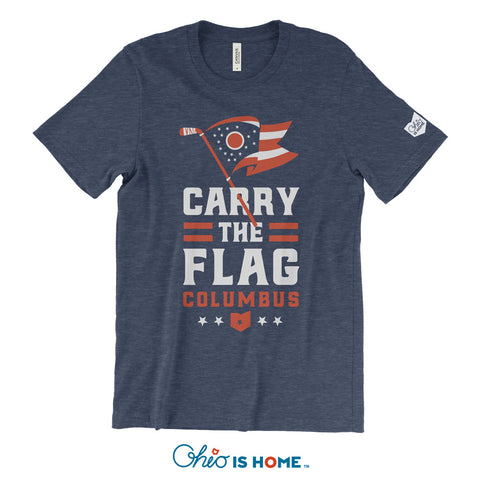 Carry the Ohio Flag T-shirt - Navy