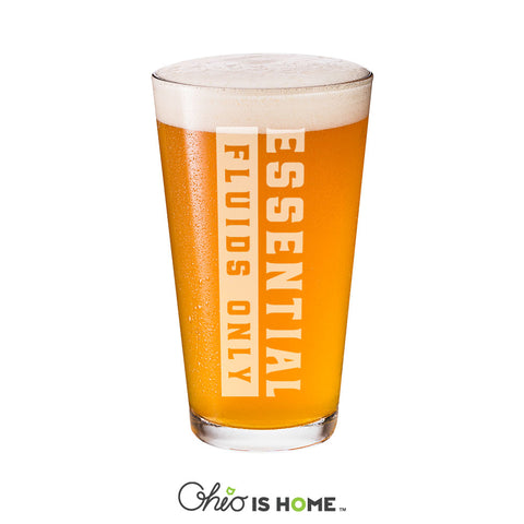 Essential Fluids Only Pint Glass