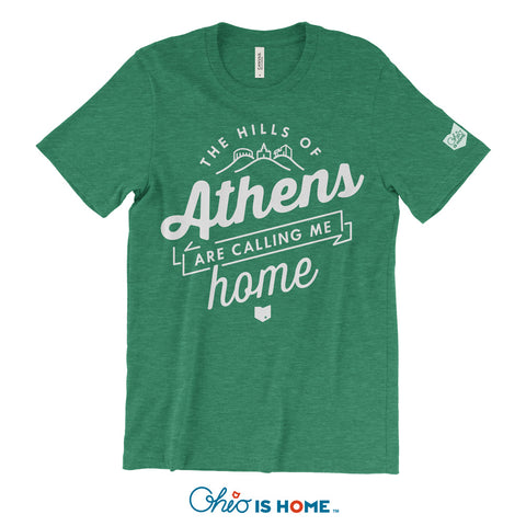 The Hills of Athens Tshirt - Green