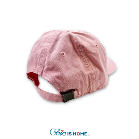 Cursive Ohio Dad Hat - Blush