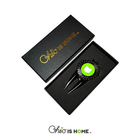 Green Ohio Golfball Marker Tool