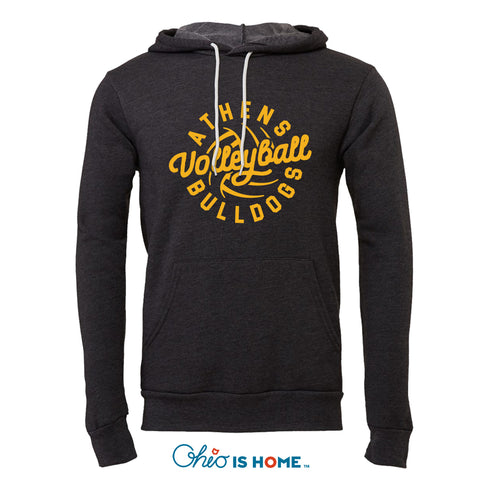Athens Bulldog Volleyball Hoodie - Adult