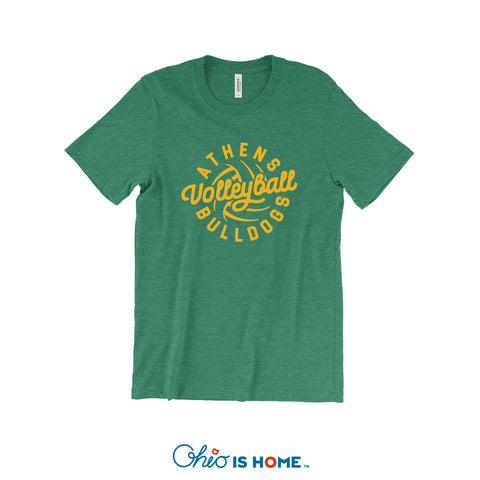 Athens Bulldog Volleyball - Youth T-Shirt GREEN