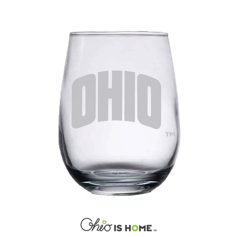 Ohio U Arched Ohio 15oz Wine Glass