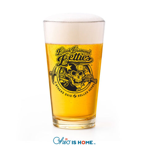 Athens Ohio Roller Derby Pint Glass