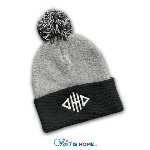 Diamond Ohio Pom Beanie