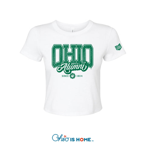 Ohio Alumni Ladies Cropped Baby T-Shirt