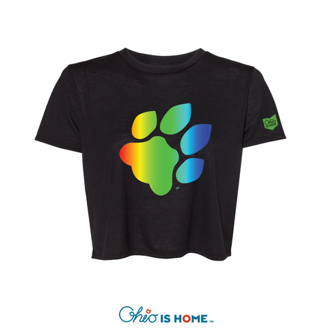 OU Paw Pride Ladies Cropped T-Shirt