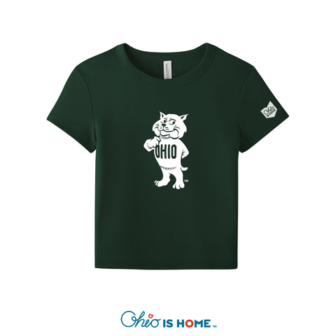 Rufus Ladies Cropped Baby T-Shirt