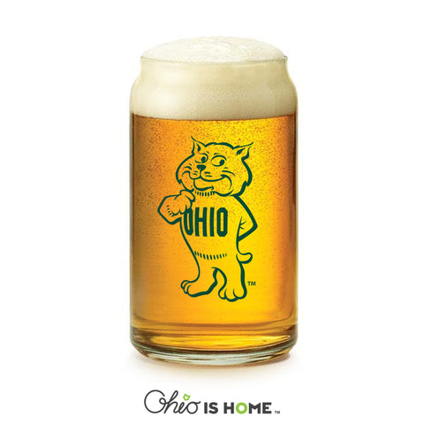 Ohio University can glass side 2 paw