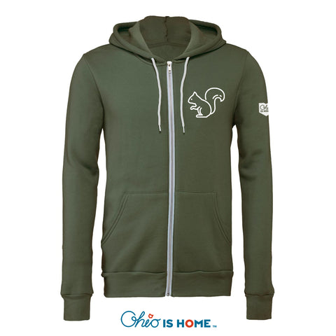 Squirrels of Athens Zip-Up Hoodie