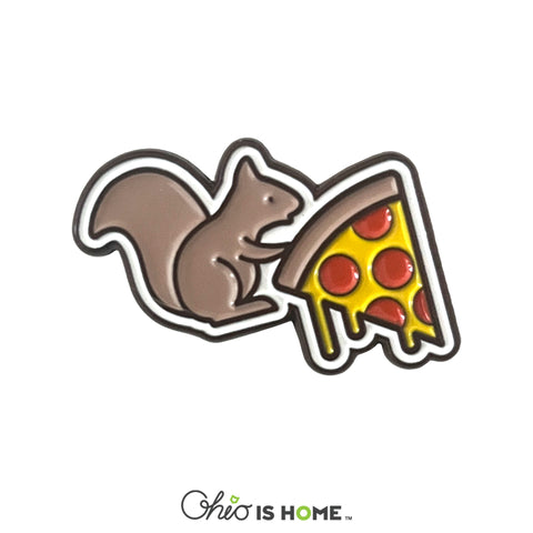 Pizza Squirrel Enamel Pin