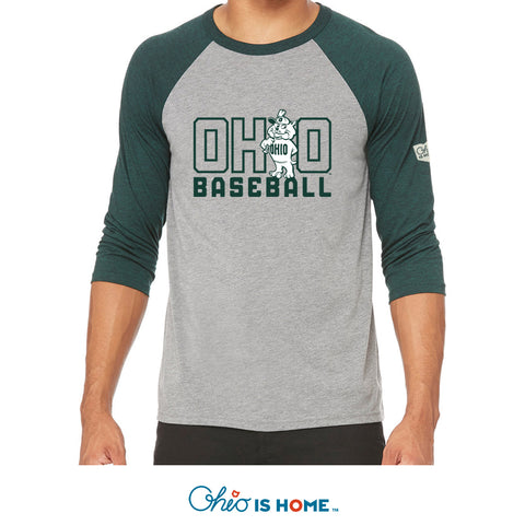 Ohio U Baseball - 3/4 Sleeve