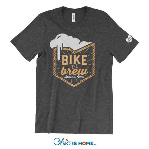 Bike And Brew Athens Ohio T-Shirt