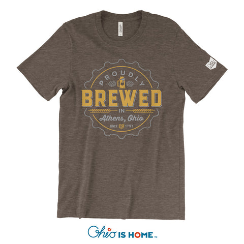 Brewed in Athens T-shirt - Brown