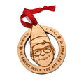 DeWine in a pine ornament
