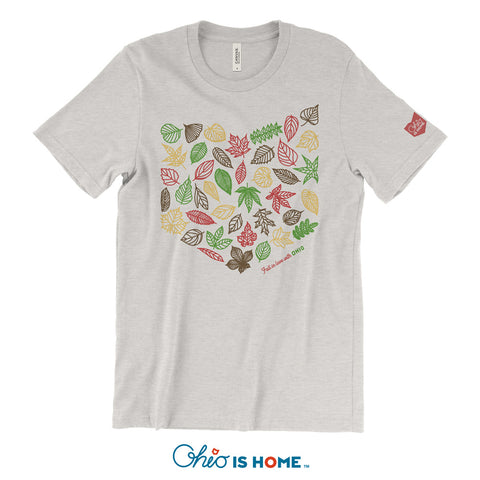 Fall In Love with Ohio Leaves T-shirt
