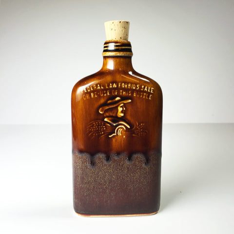 Ohio is Home Flask Brown- Front