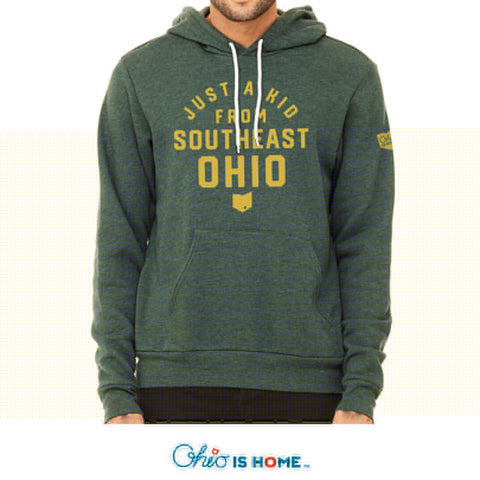 Just a Kid from Southeast Ohio Hoodie - Green