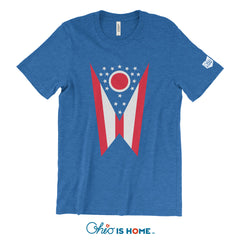 Ohio Flag T-shirt - Blue