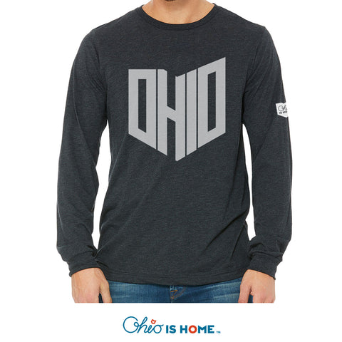 Ohio State Shape Long Sleeve T-shirt - Black