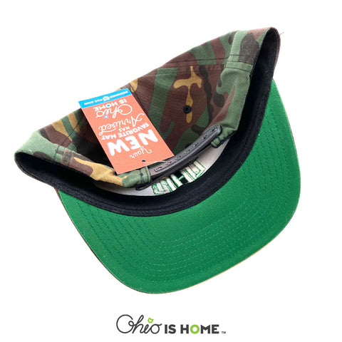 OHIO State Shape Flatbill Hat - Camo