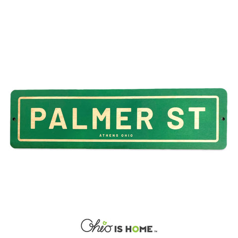 Palmer Street Athens Ohio Sign