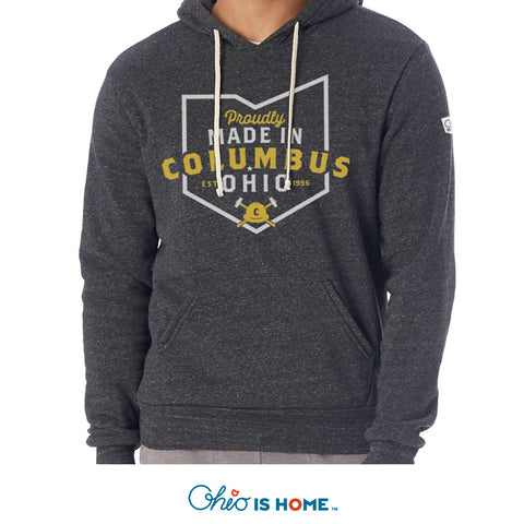 Proudly Made in Columbus Ohio Hoodie - Dark Grey