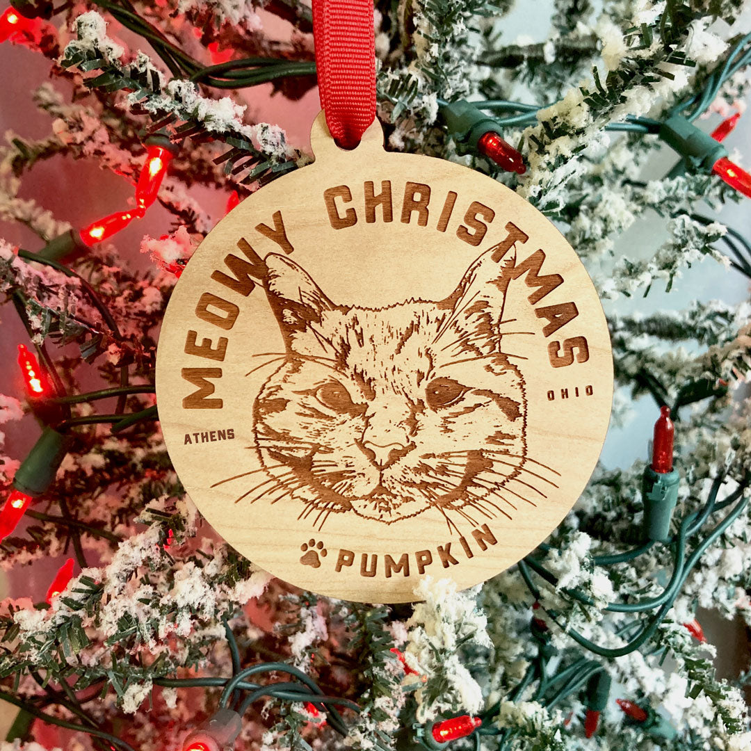 Pumpkin the Cat Ornament – Ohio is Home