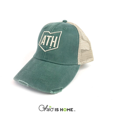 ATH Athens Ohio Worn Trucker Hat